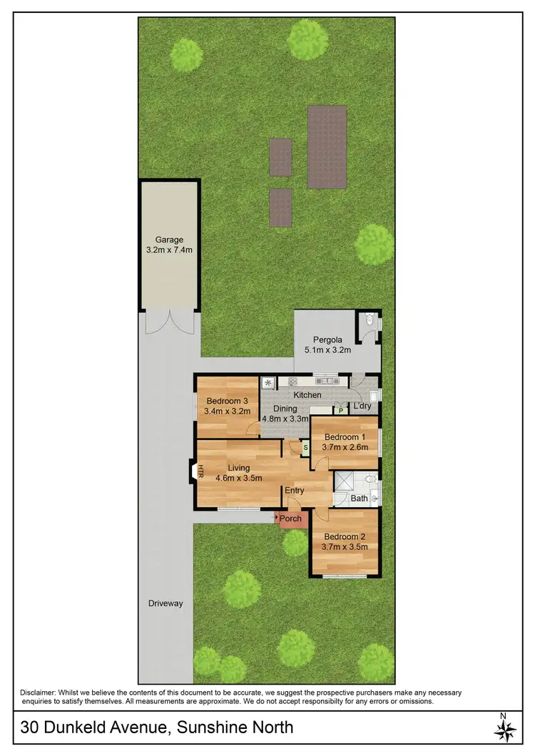 Floorplan of Homely house listing, 30 Dunkeld Avenue, Sunshine North VIC 3020
