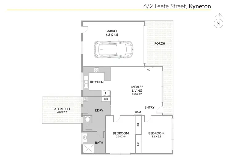 Floorplan of Homely house listing, 6/2 Leete Street, Kyneton VIC 3444
