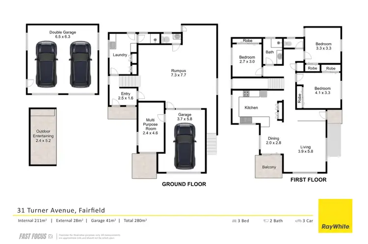 Floorplan of Homely house listing, 31 Turner Avenue, Fairfield QLD 4103