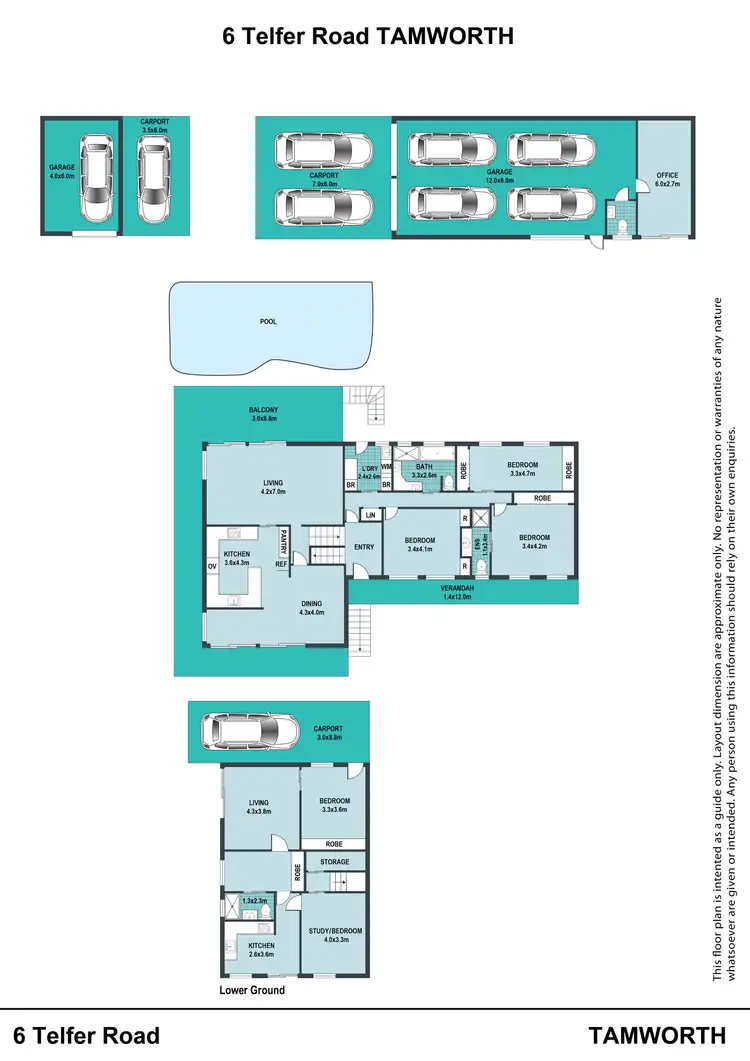 Floorplan of Homely house listing, 6 Telfer Road, Tamworth NSW 2340