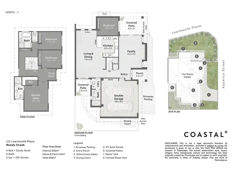 Floorplan of Homely house listing, 1/2 Learmonth Place, Reedy Creek QLD 4227