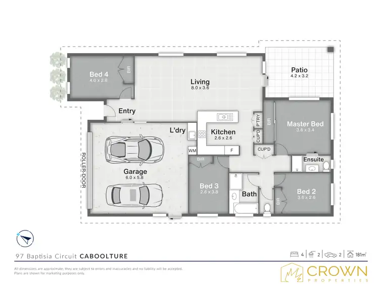 Floorplan of Homely house listing, 97 Baptisia Circuit, Caboolture QLD 4510