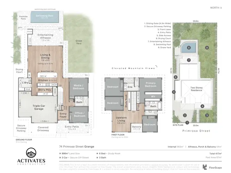 Floorplan of Homely house listing, 74 Primrose Street, Grange QLD 4051
