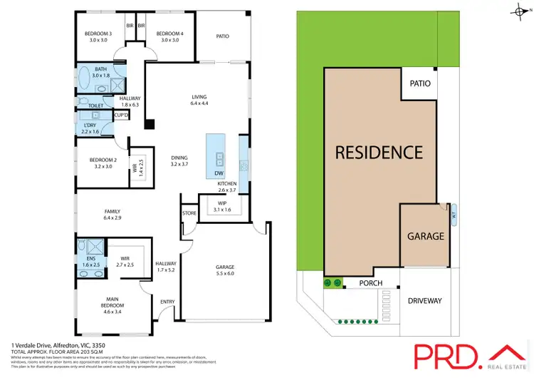 Floorplan of Homely house listing, 1 Verdale Drive, Alfredton VIC 3350