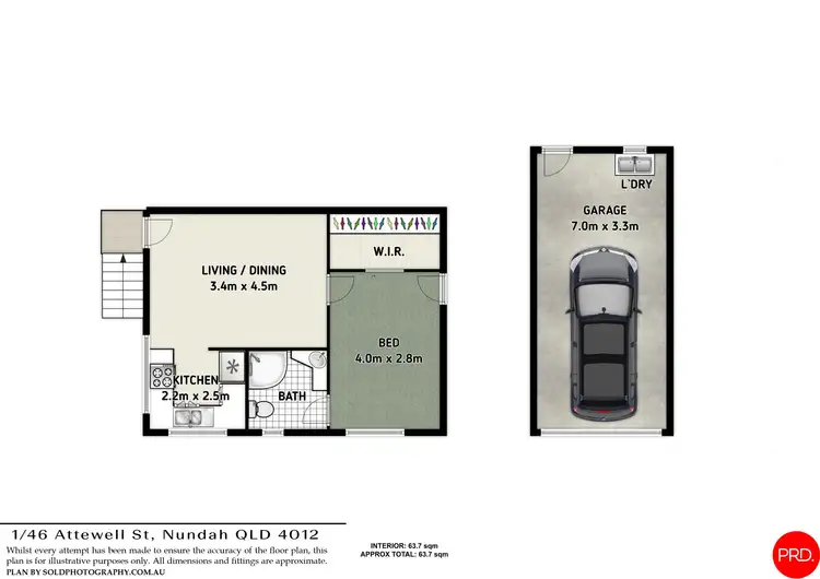 Floorplan of Homely unit listing, 1/46 Attewell Street, Nundah QLD 4012