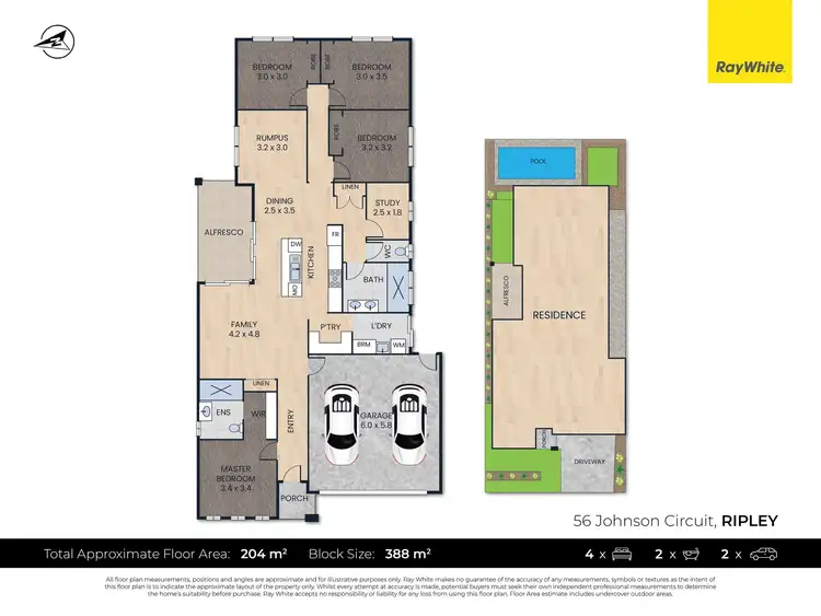 Floorplan of Homely house listing, 56 Johnson Circuit, Ripley QLD 4306