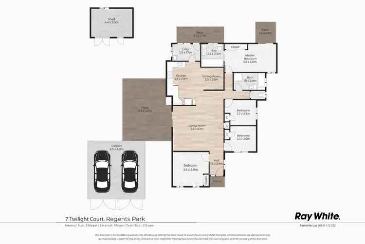 Floorplan of Homely house listing, 7 Twilight Court, Regents Park QLD 4118