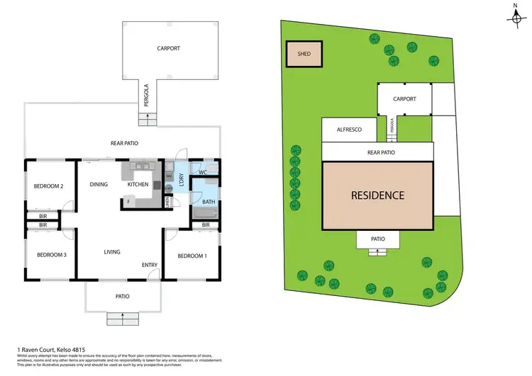 Floorplan of Homely house listing, 1 Raven Court, Kelso QLD 4815
