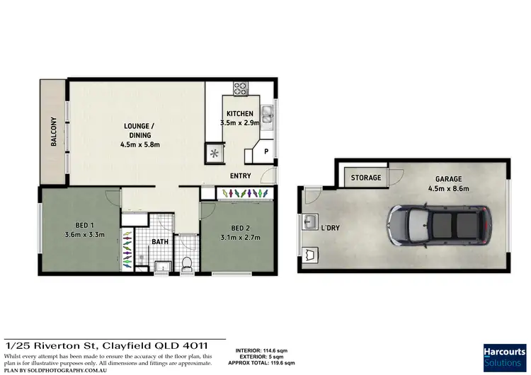 Floorplan of Homely unit listing, 1/25 Riverton Street, Clayfield QLD 4011