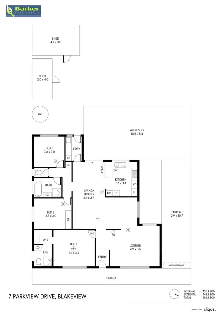 Floorplan of Homely house listing, 7 Parkview Drive, Blakeview SA 5114