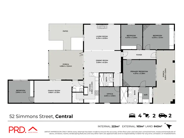 Floorplan of Homely house listing, 52 Simmons Street, Wagga Wagga NSW 2650