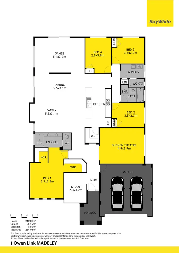 Floorplan of Homely house listing, 1 Owen Link, Madeley WA 6065