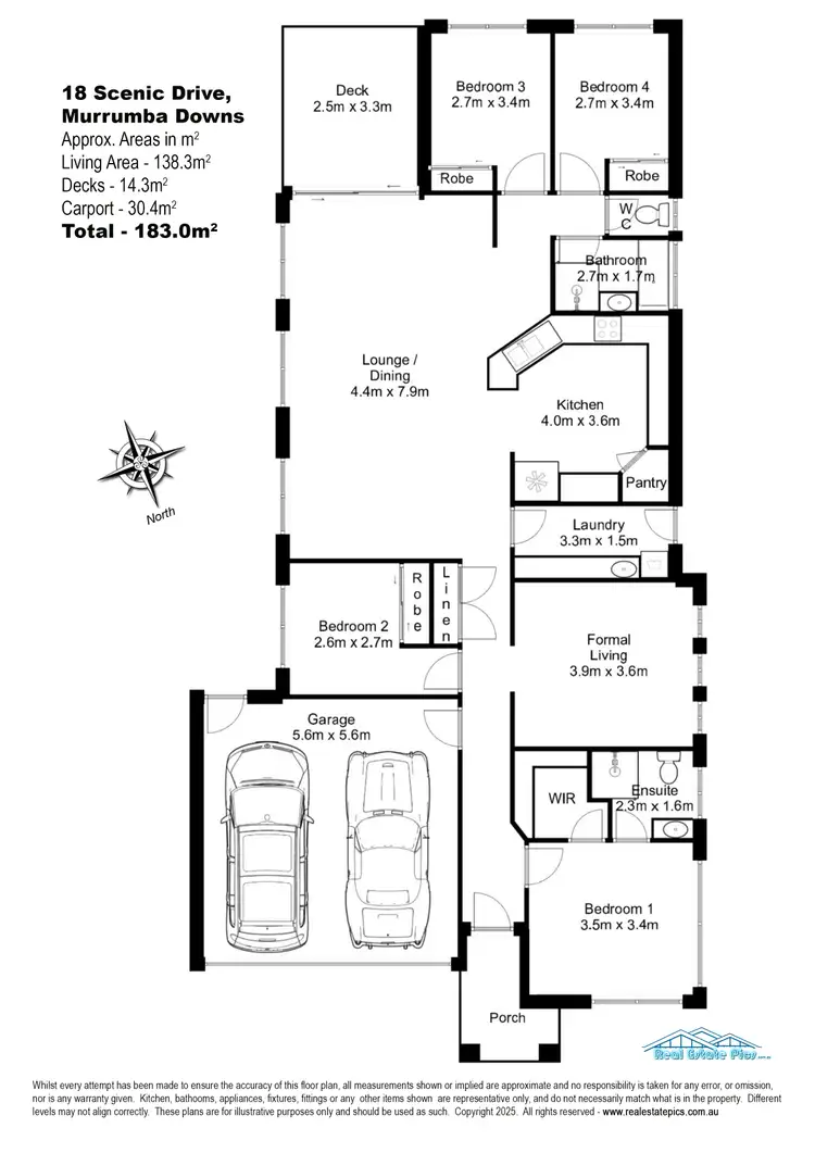 Floorplan of Homely house listing, 18 Scenic Drive, Murrumba Downs QLD 4503