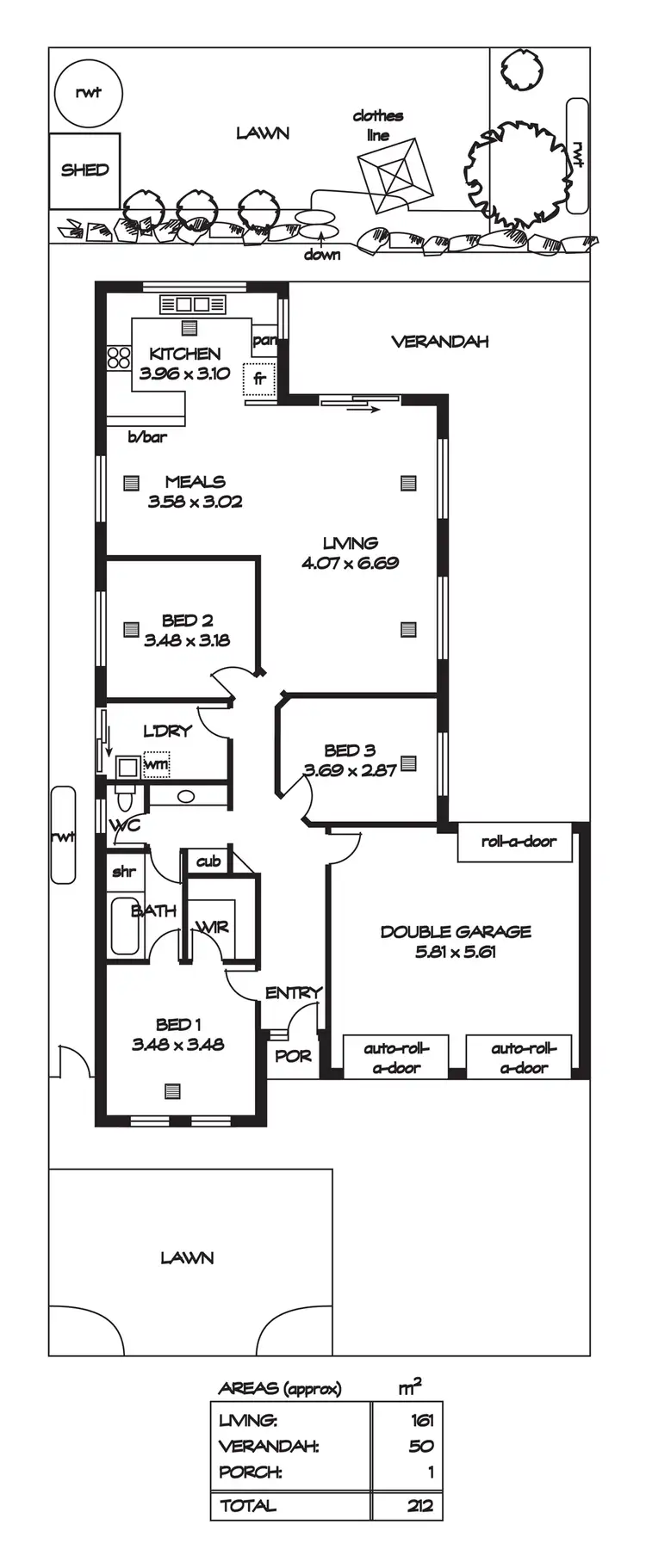 Floorplan of Homely house listing, 3 Petaluma Close, Northgate SA 5085