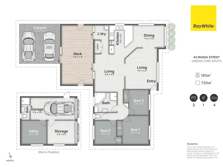 Floorplan of Homely house listing, 43 Rhoda Street, Caboolture South QLD 4510