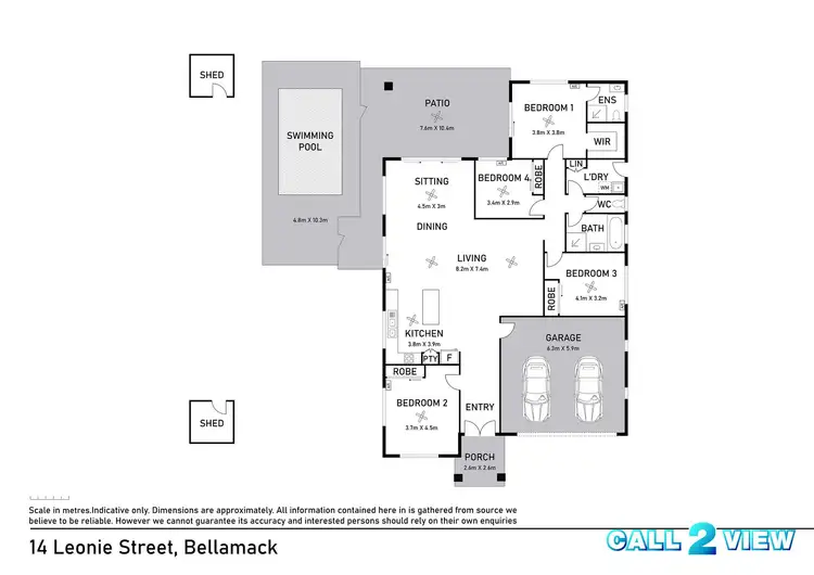 Floorplan of Homely house listing, 14 Leonie Street, Bellamack NT 832