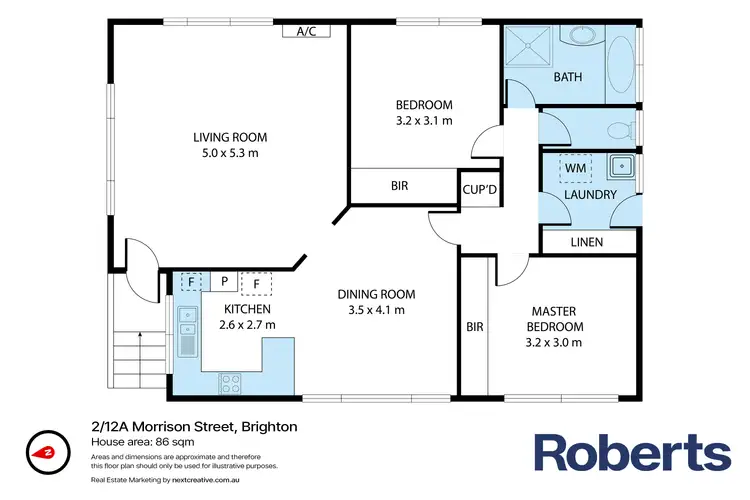 Floorplan of Homely house listing, 2/12a Morrison Street, Brighton TAS 7030