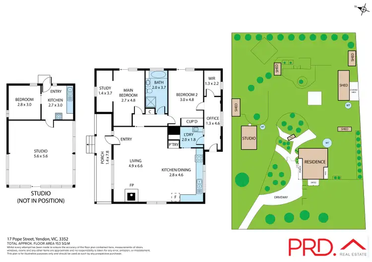 Floorplan of Homely house listing, 17 Pope Street, Yendon VIC 3352