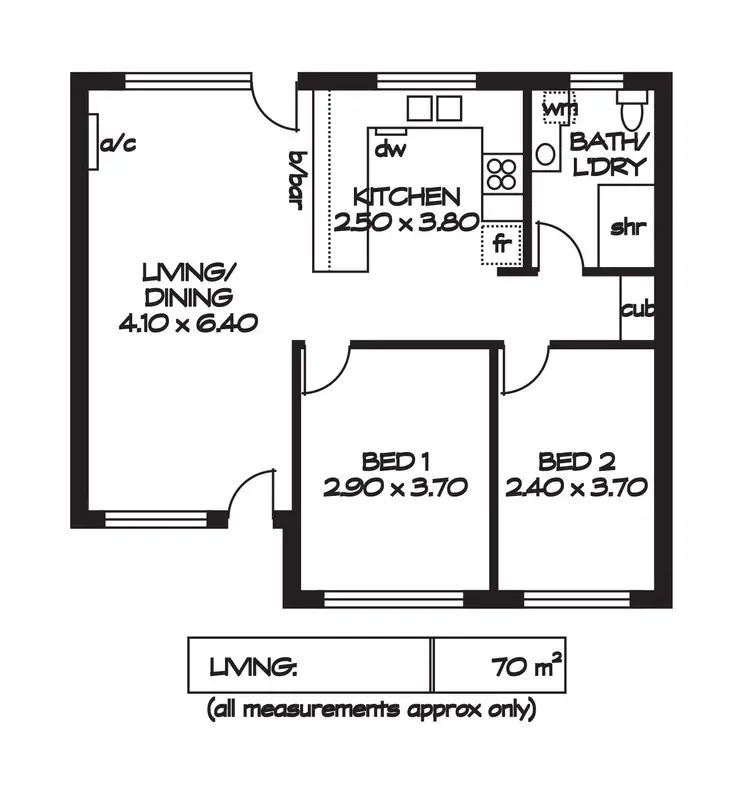 Floorplan of Homely unit listing, 4/35 Mcinnes Avenue, Broadview SA 5083