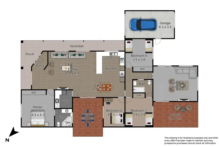 Floorplan of Homely house listing, 8 Bernard Court, Narre Warren South VIC 3805