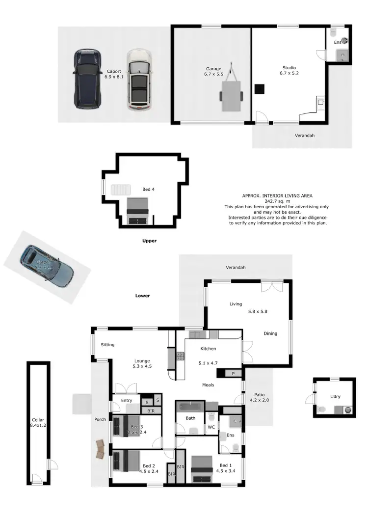 Floorplan of Homely house listing, 585 Kancoona South Rd, Kancoona VIC 3691