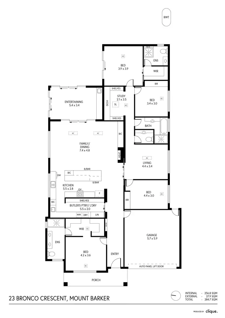 Floorplan of Homely house listing, 23 Bronco Crescent, Mount Barker SA 5251