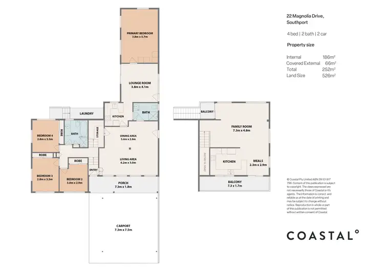 Floorplan of Homely house listing, 22 Magnolia Drive, Southport QLD 4215