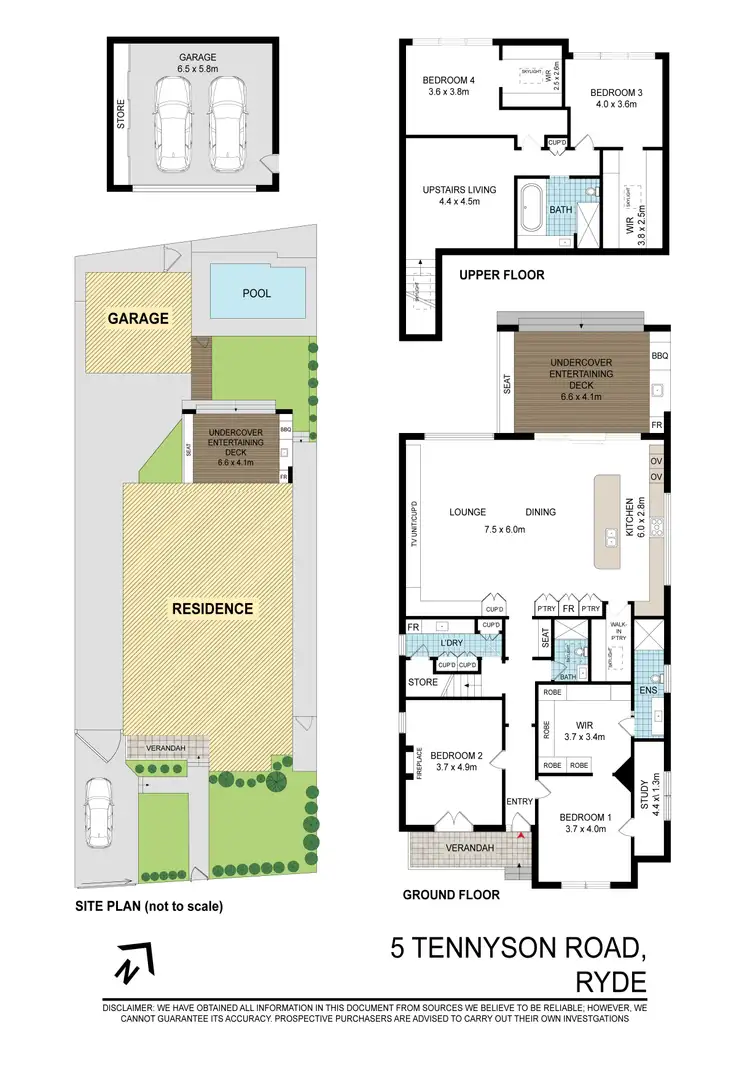 Floorplan of Homely house listing, 5 Tennyson Road, Ryde NSW 2112