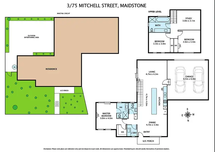 Floorplan of Homely house listing, 3/75 Mitchell Street, Maidstone VIC 3012