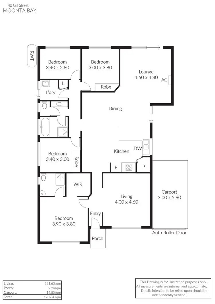 Floorplan of Homely house listing, 40 Gill Street, Moonta Bay SA 5558