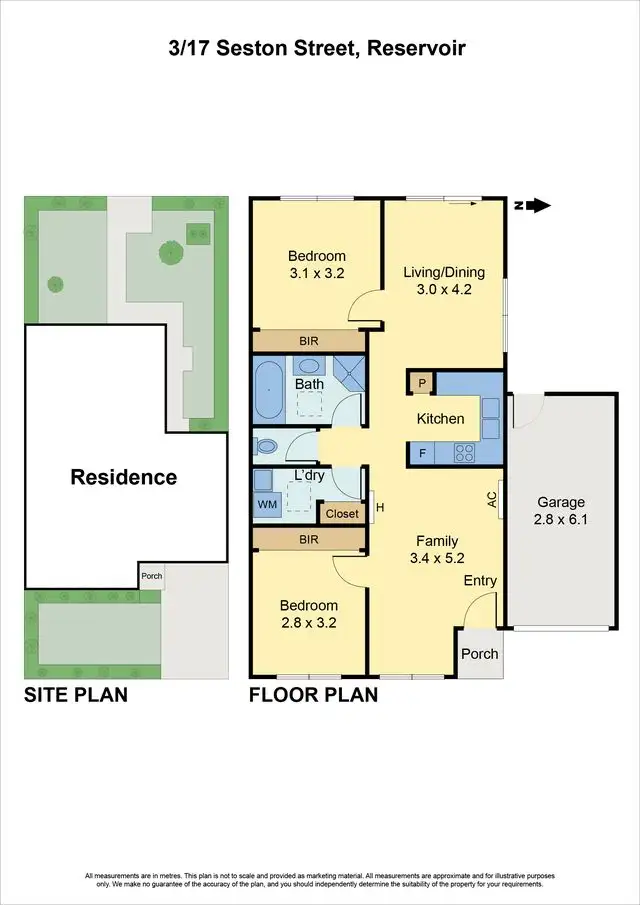 Floorplan of Homely unit listing, 3/17 Seston Street, Reservoir VIC 3073
