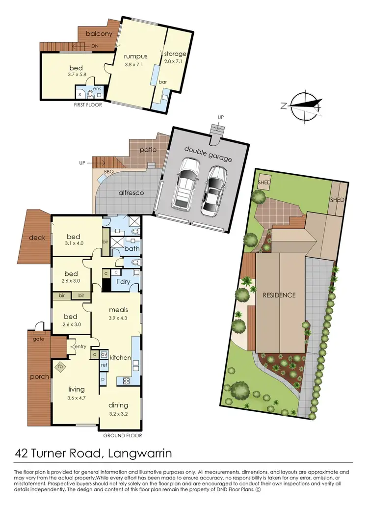 Floorplan of Homely house listing, 42 Turner Road, Langwarrin VIC 3910