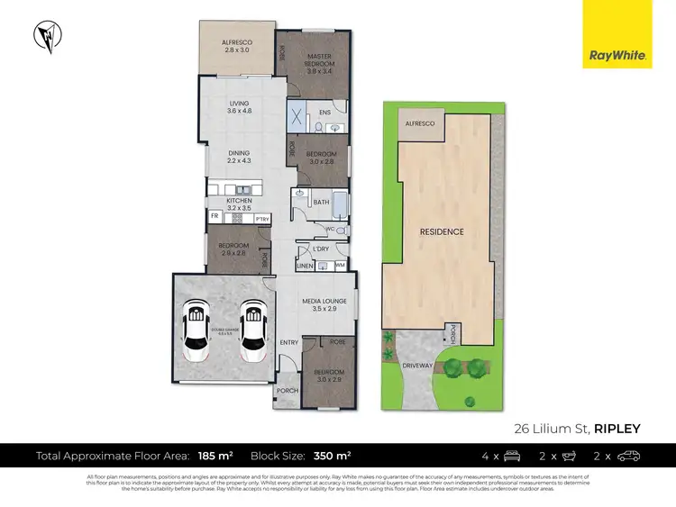 Floorplan of Homely house listing, 26 Lilium Street, Ripley QLD 4306