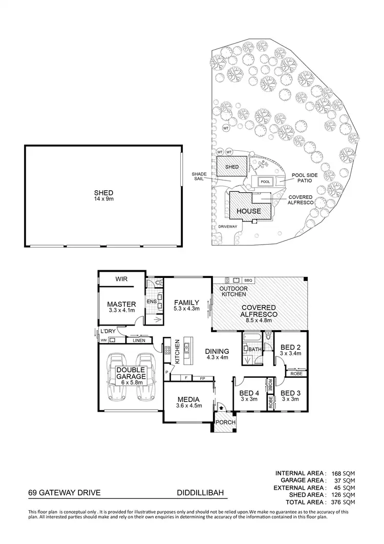 Floorplan of Homely house listing, 69 Gateway Drive, Diddillibah QLD 4559