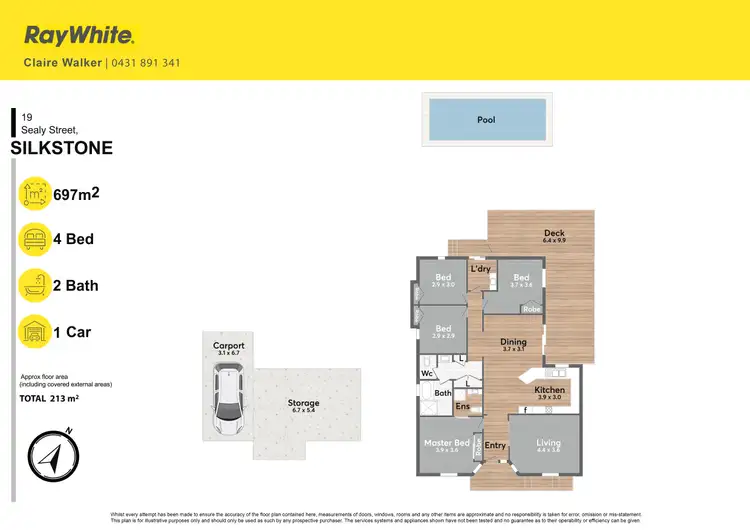 Floorplan of Homely house listing, 19 Sealy Street, Silkstone QLD 4304