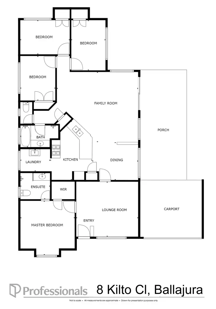 Floorplan of Homely house listing, 8 Kilto Close, Ballajura WA 6066