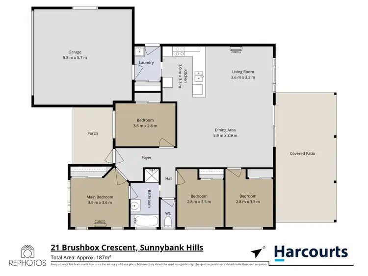 Floorplan of Homely house listing, 21 Brushbox Crescent, Sunnybank Hills QLD 4109