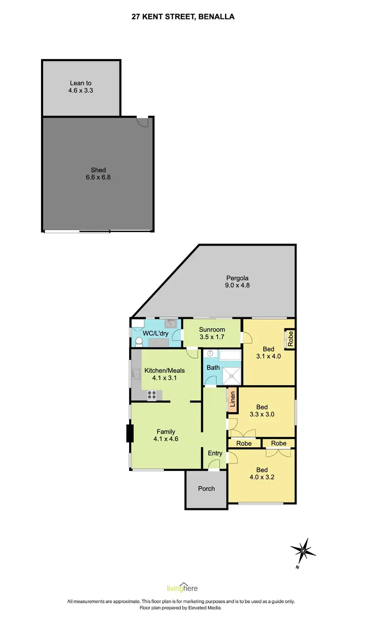 Floorplan of Homely house listing, 27 Kent Street, Benalla VIC 3672