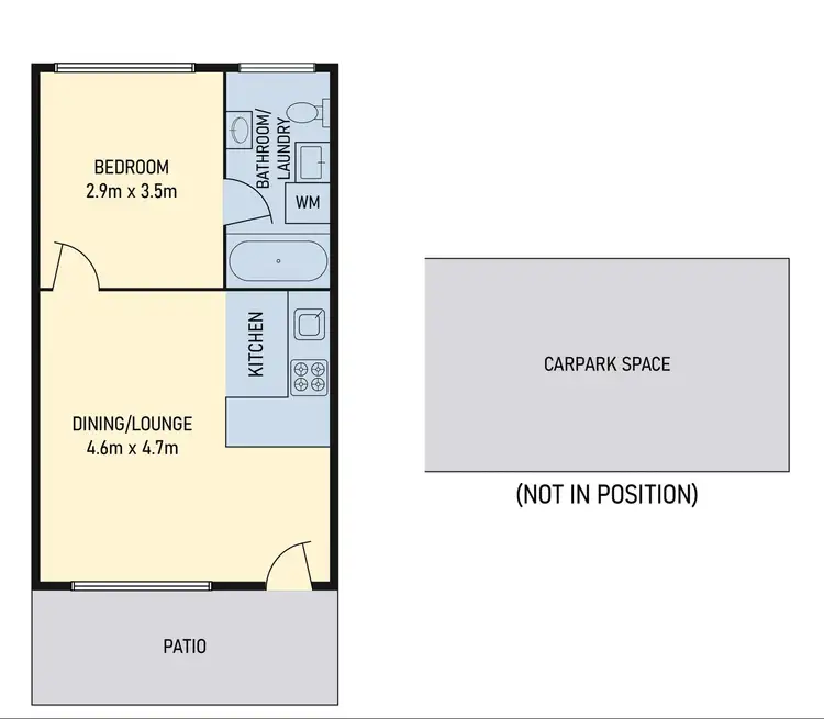 Floorplan of Homely unit listing, 3/28 Kerran Crescent, South Launceston TAS 7249
