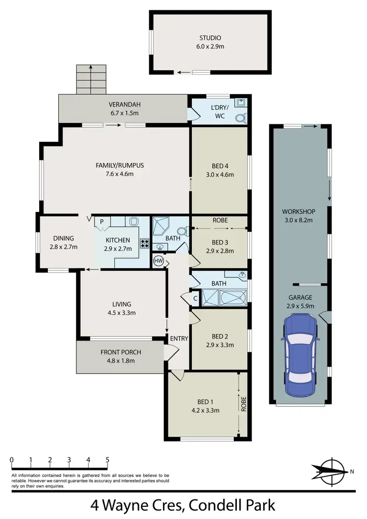 Floorplan of Homely house listing, 4 Wayne Crescent, Condell Park NSW 2200