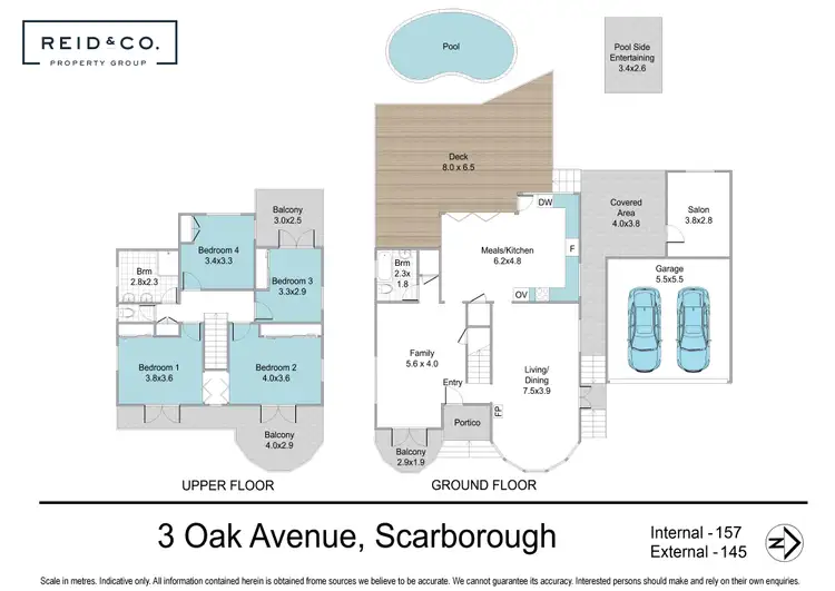 Floorplan of Homely house listing, 3 Oak Avenue, Scarborough QLD 4020