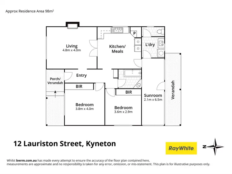 Floorplan of Homely house listing, 1/12 Lauriston Street, Kyneton VIC 3444