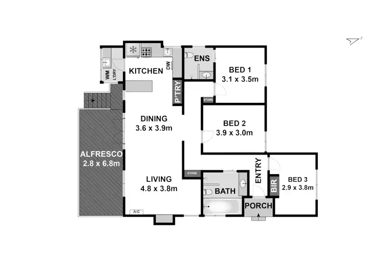 Floorplan of Homely house listing, 141 West Fyans Street, Newtown VIC 3220