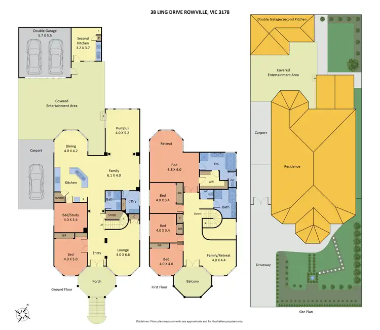 Floorplan of Homely house listing, 38 Ling Drive, Rowville VIC 3178
