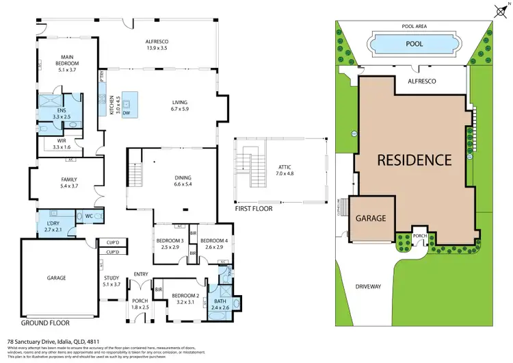 Floorplan of Homely house listing, 78 Sanctuary Drive, Idalia QLD 4811