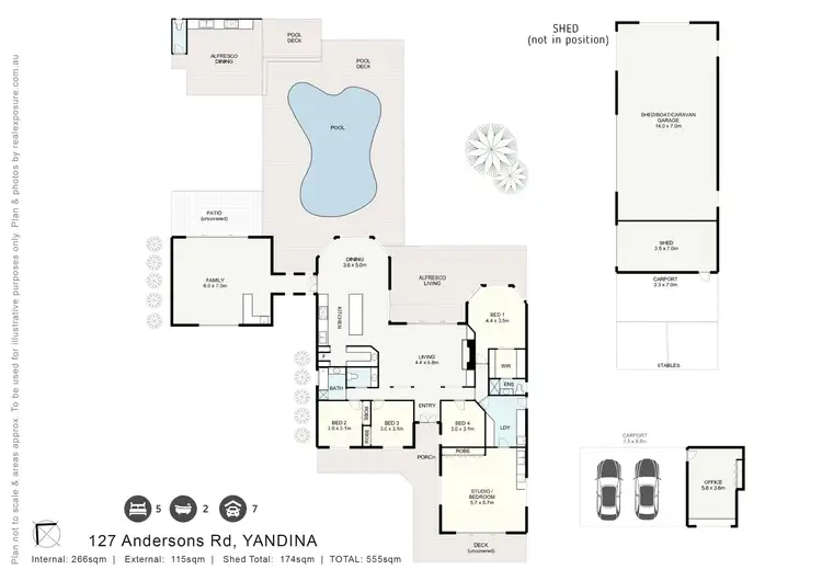 Floorplan of Homely house listing, 127 Andersons Road, Yandina QLD 4561