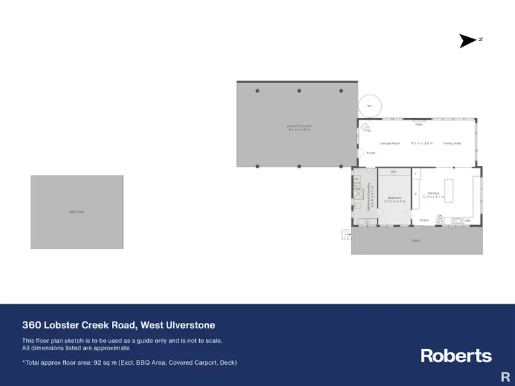 Floorplan of Homely rural property listing, 360 Lobster Creek Road, West Ulverstone TAS 7315
