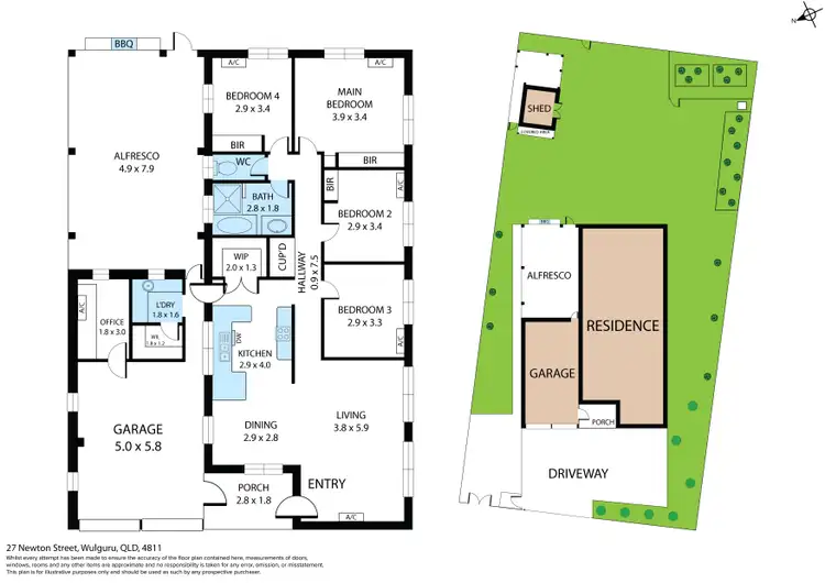 Floorplan of Homely house listing, 27 Newton Street, Wulguru QLD 4811