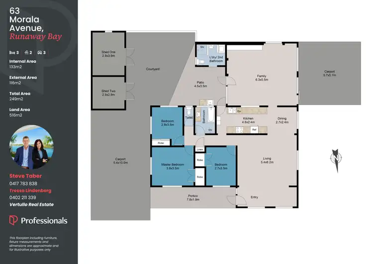 Floorplan of Homely house listing, 63 Morala Avenue, Runaway Bay QLD 4216