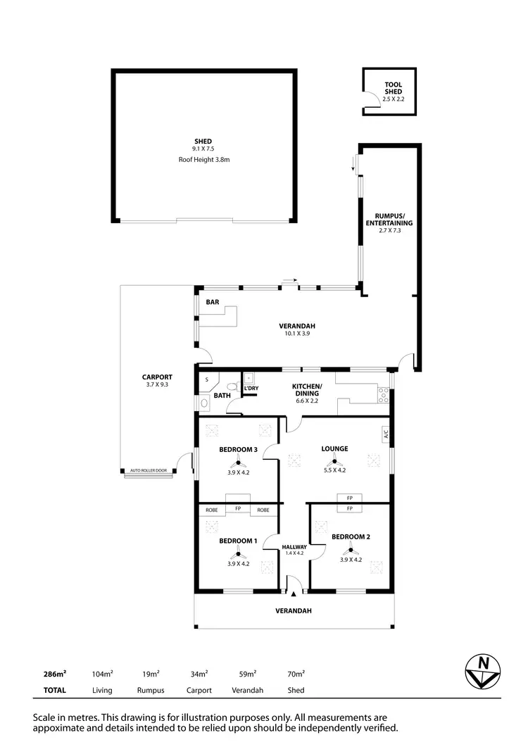 Floorplan of Homely house listing, 8 Rosetta Street, Rosewater SA 5013